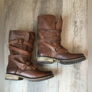 Steve Madden Banddit Genuine Leather Mid-Calf Boots